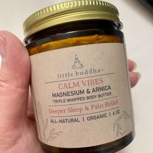 Customer photo review of Calm Vibes Magnesium & Arnica Body Butter