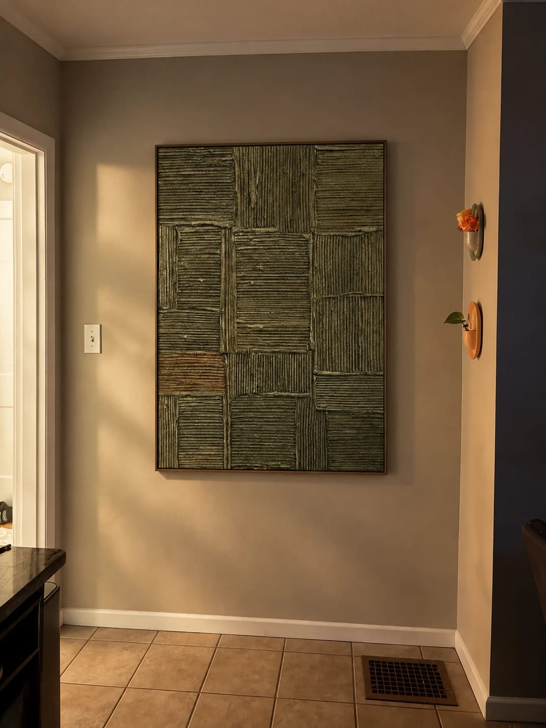 Customer photo review of Textured & Impasto Art｜Olive Rhythm