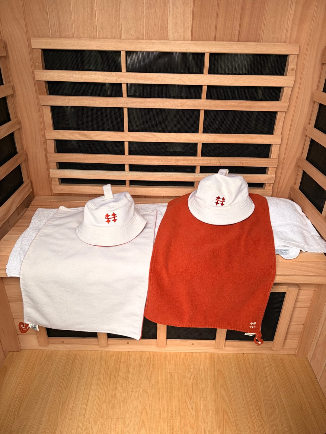 Customer photo review of Halo Sauna Hat - 100% Australian Wool