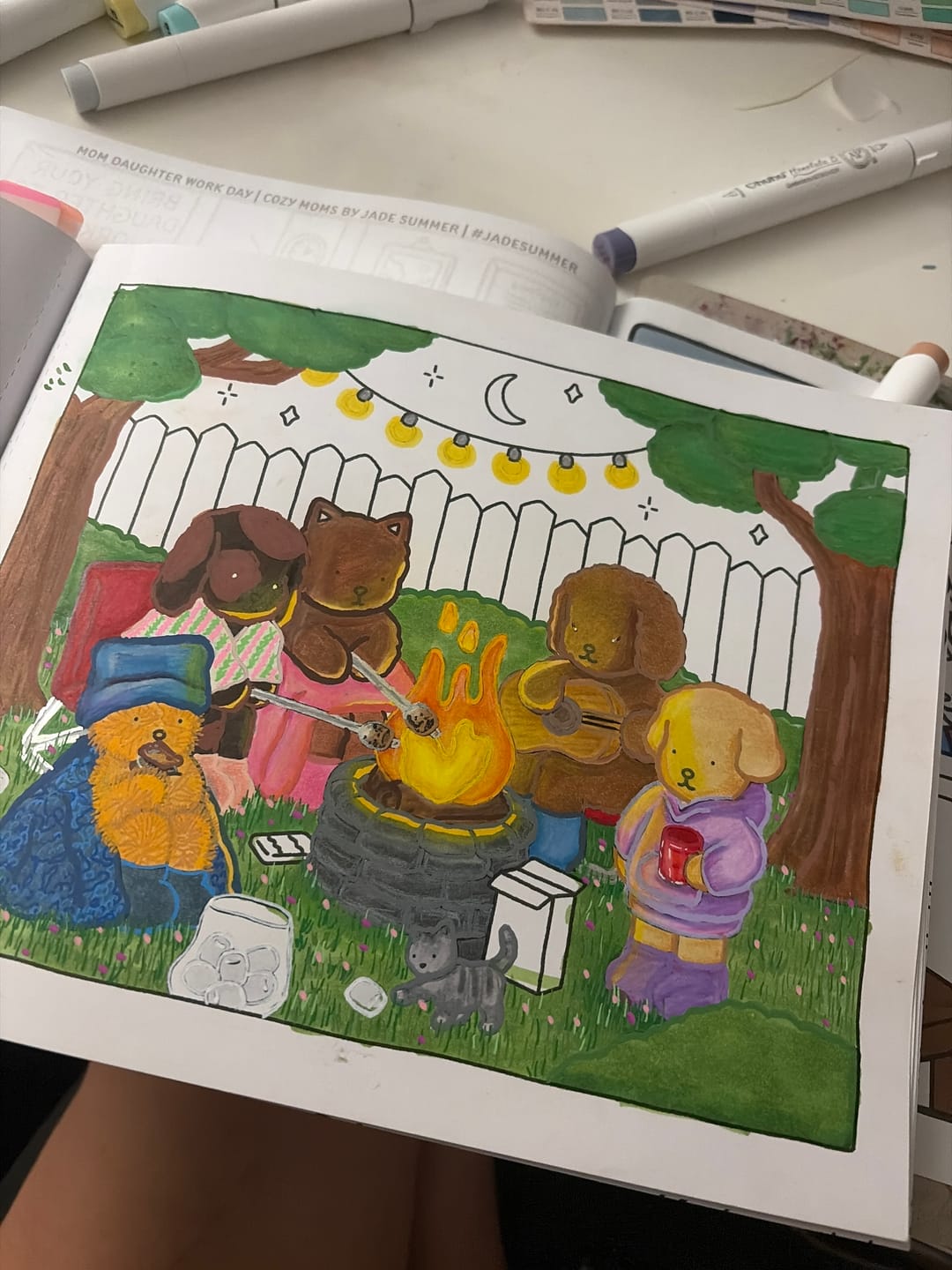 Customer photo review of Ohuhu Kahuku Series Direct-ink Acrylic Paint Markers