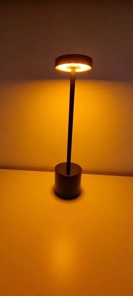 Customer photo review of Gold Table Lamp for Bedside, Cordless Rechargeable, 34 cm