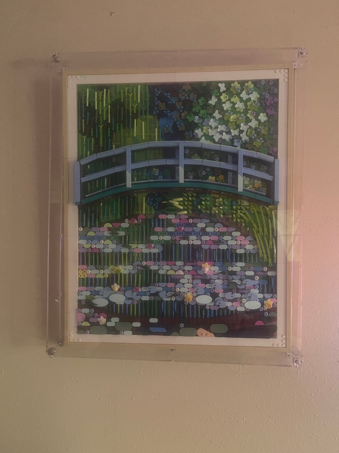 Customer photo review of Display Case for LEGO® 31220 Art Claude Monet Bridge over a Pond of Water Lilies