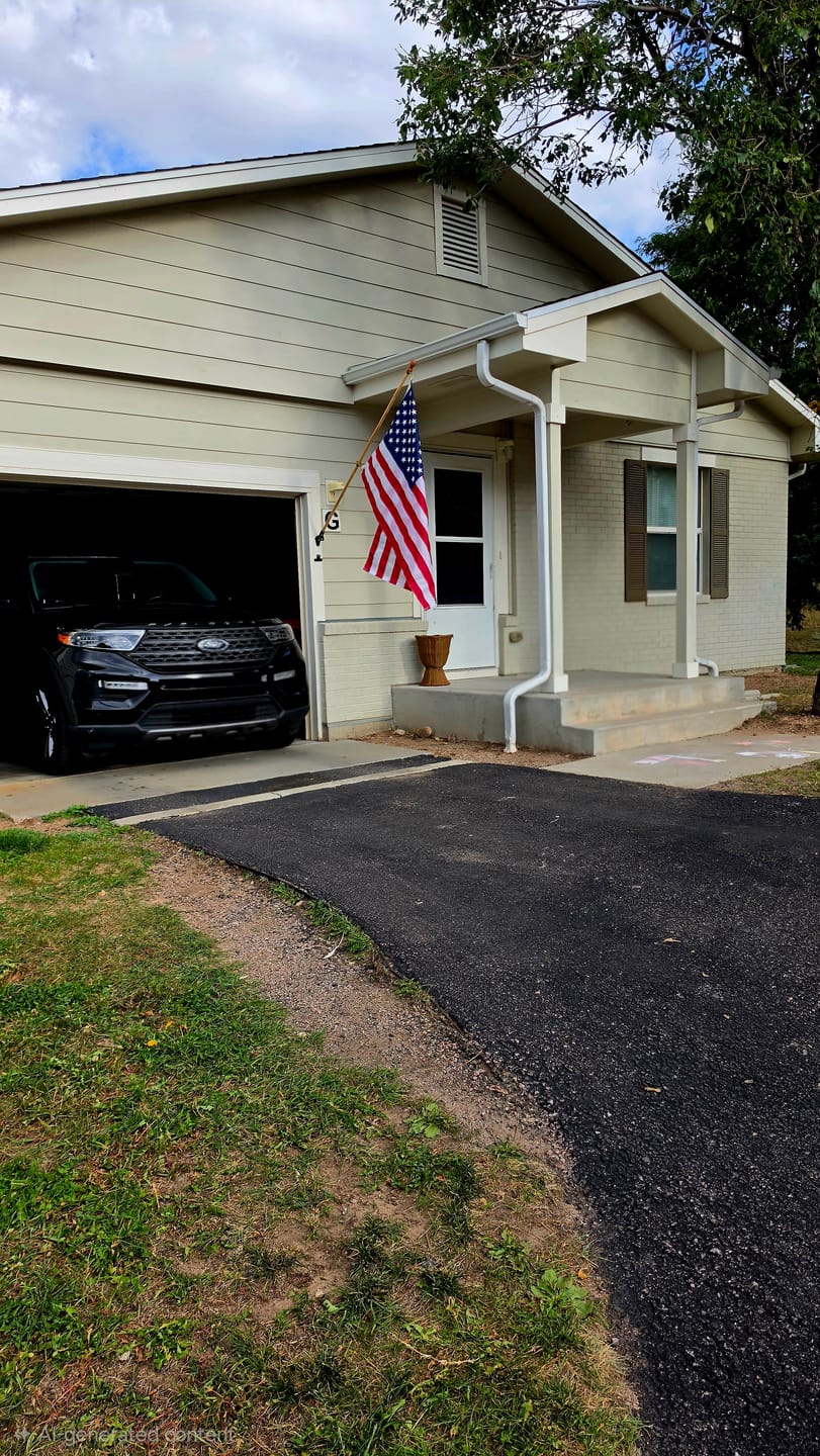 Customer photo review of 3' x 5' American Flag Set