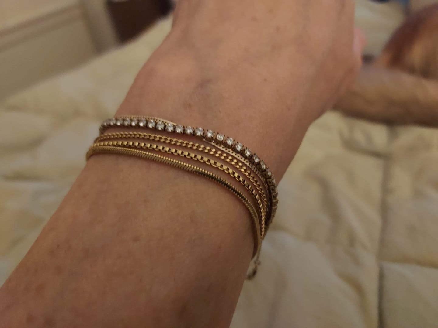 Customer photo review of Minimal Bracelet Stack