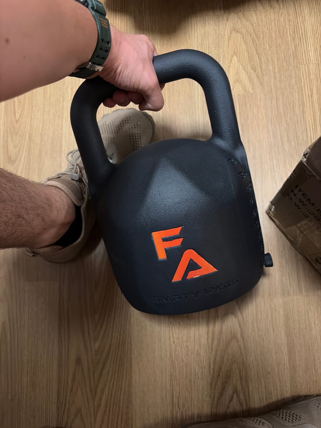 Customer photo review of FA Adjustable Kettlebell
