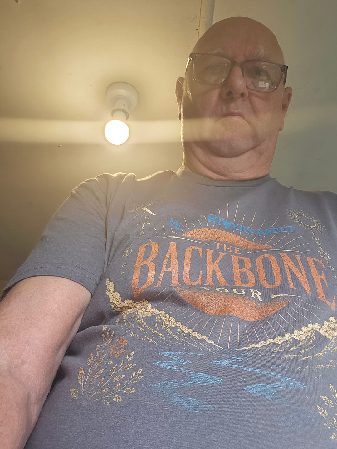 Customer photo review of DUDES BACKBONE TOUR T-SHIRT