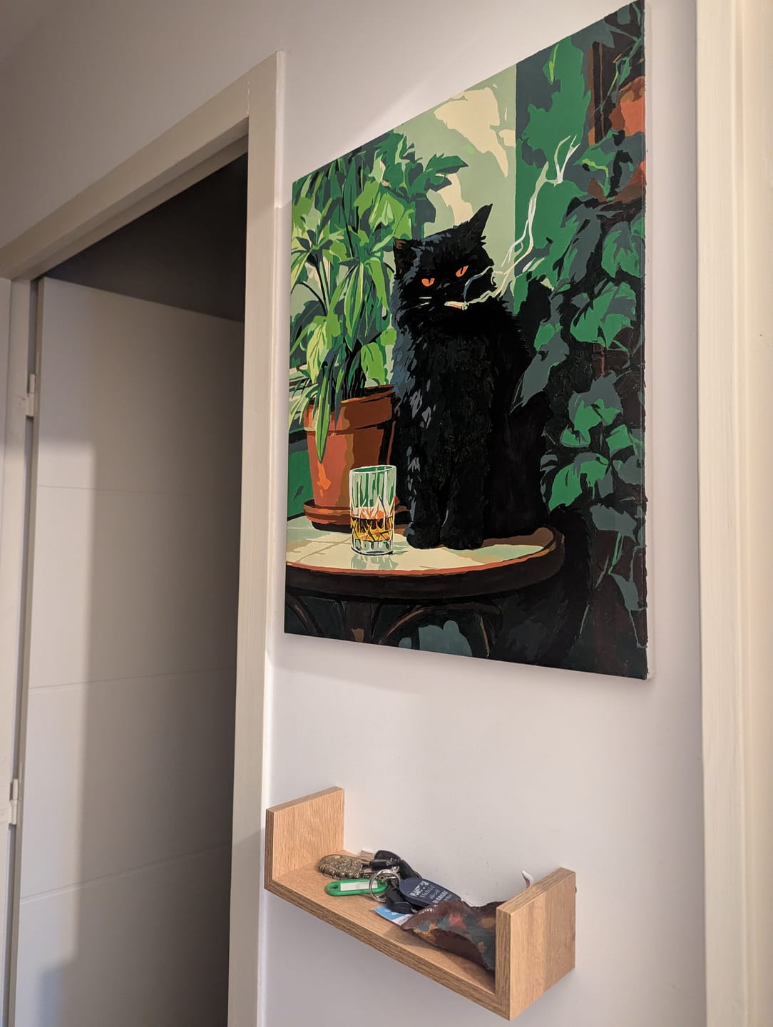 Customer photo review of Grumpy cat | Paint by Number