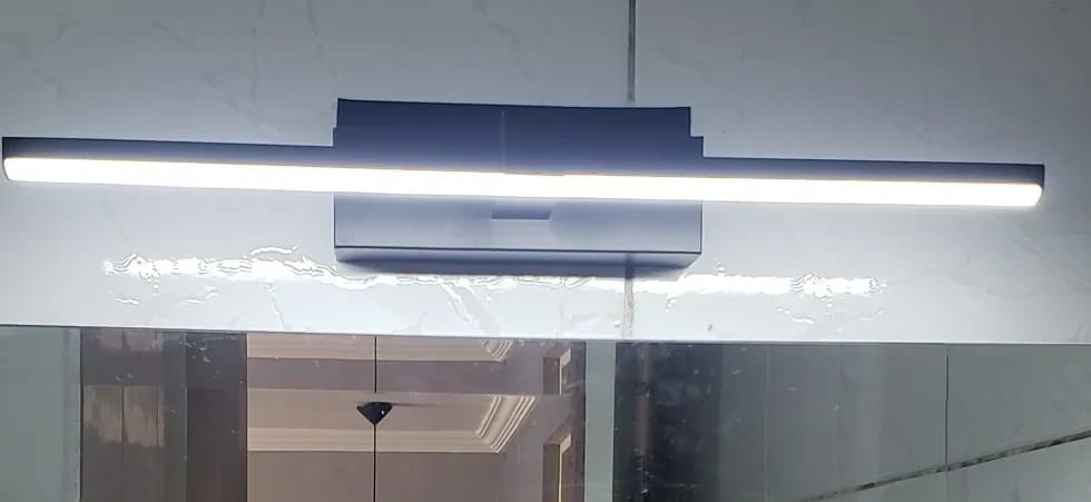 Customer photo review of Gold Wall Light for Bedroom, Acrylic Shade Design, 80 cm