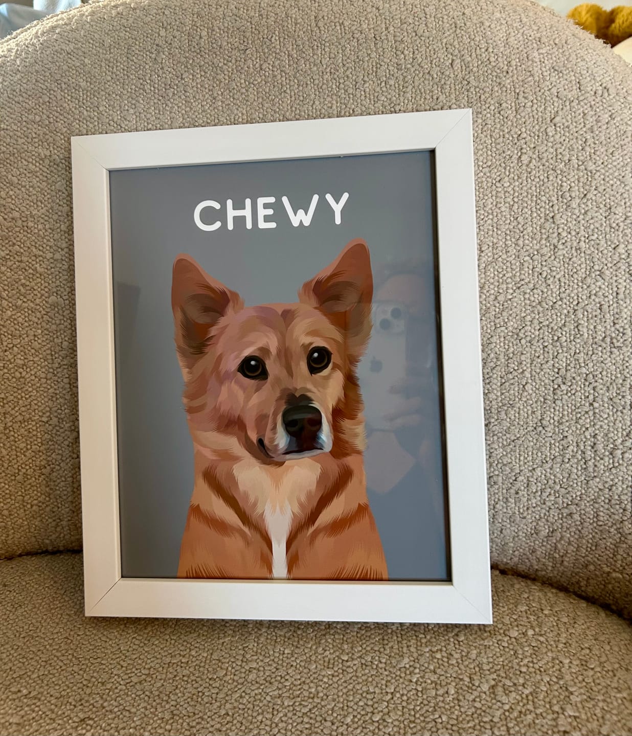 Customer photo review of Custom Pet Portrait (Framed)