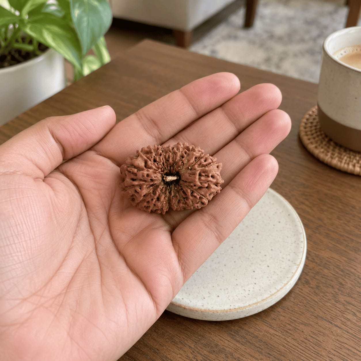 Customer photo review of Original 18 Mukhi Rudraksha (Nepali)