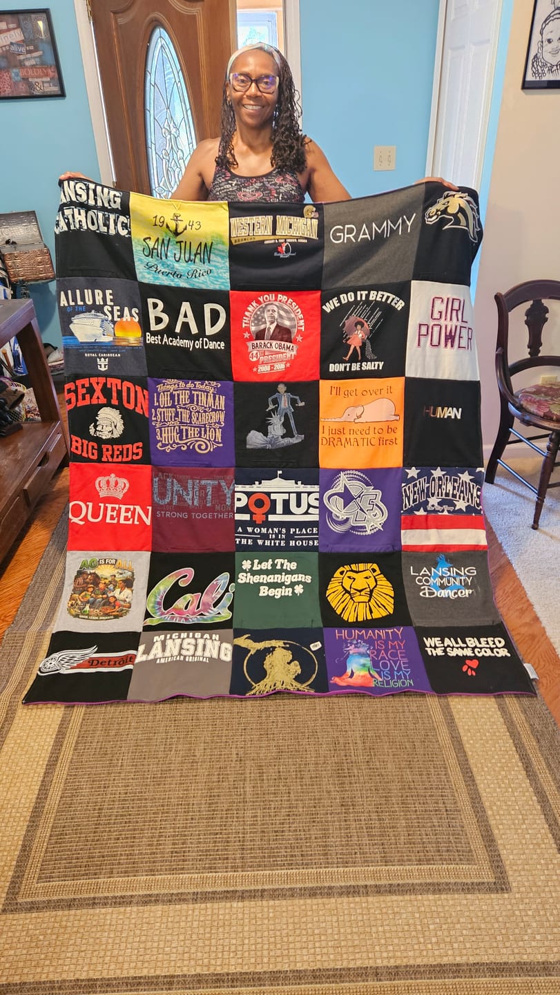 Customer photo review of Project Repat T-Shirt Quilt
