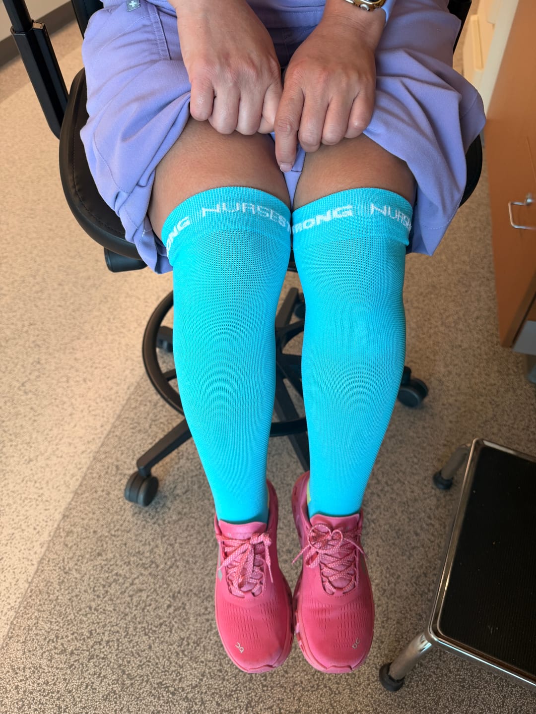 Customer photo review of NurseStrong Performance Compression Socks