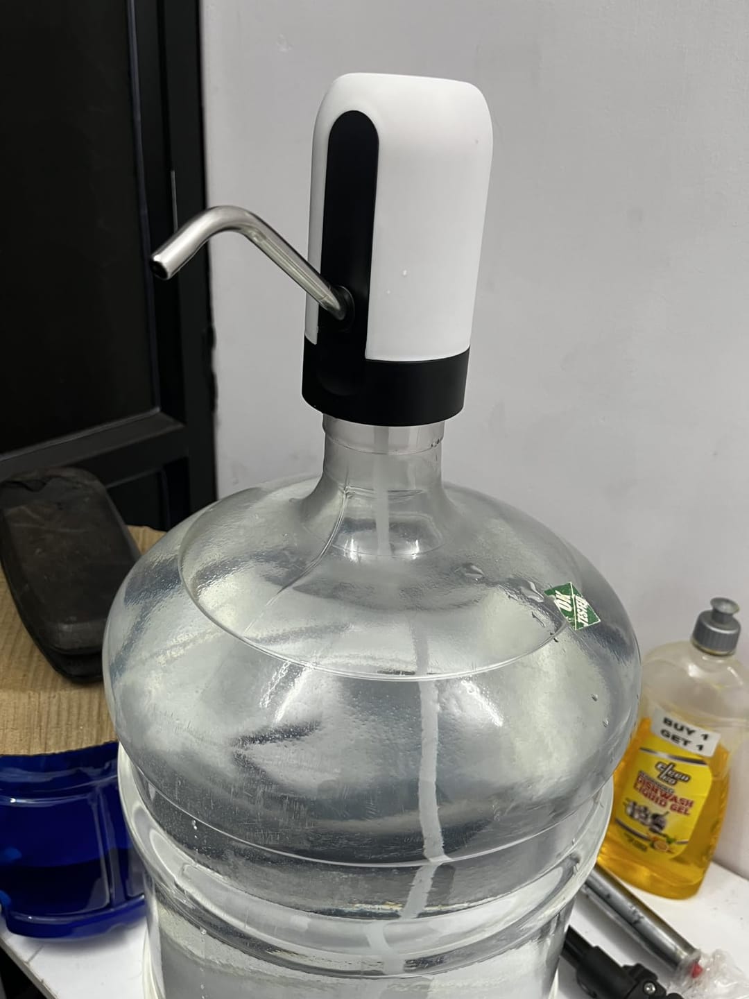 Customer photo review of Automatic Wireless Water Can Dispenser Pump