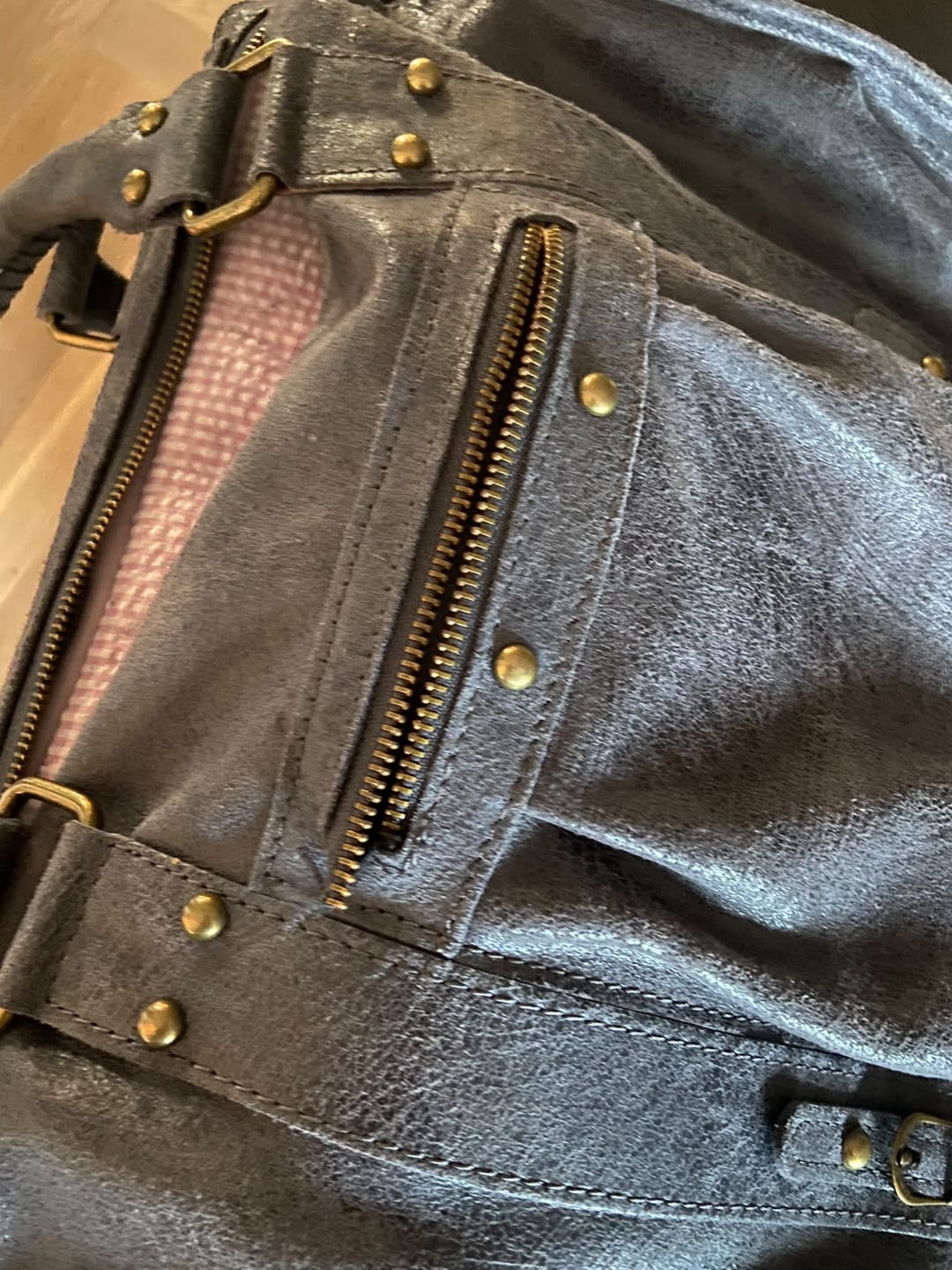 Customer photo review of It girl bag vintage blue