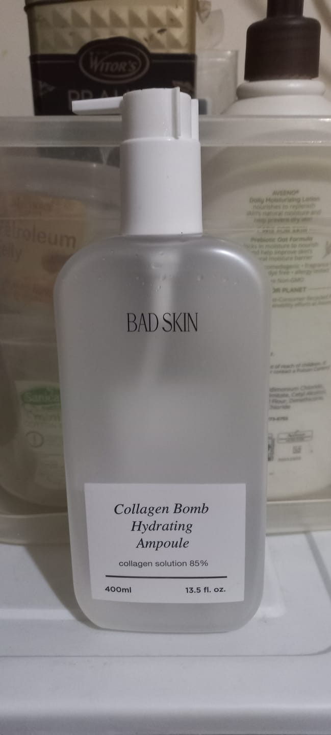 Customer photo review of Bad Skin™ Korean Collagen Bomb Hydrating Ampoule