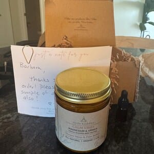 Customer photo review of Calm Vibes Magnesium & Arnica Body Butter