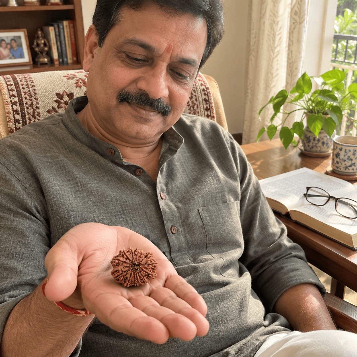 Customer photo review of 14 Mukhi Rudraksha (Nepali)