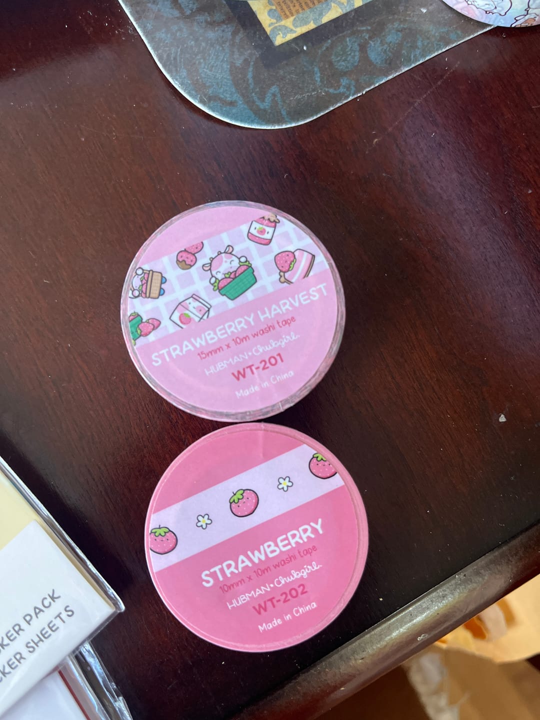 Customer photo review of Strawberry Harvest Washi Tape (Set of 2)