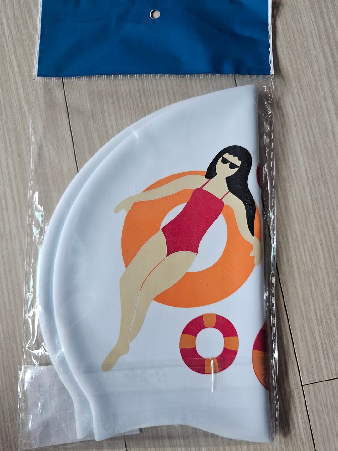 Customer photo review of JAYD Swim Cap - Float On