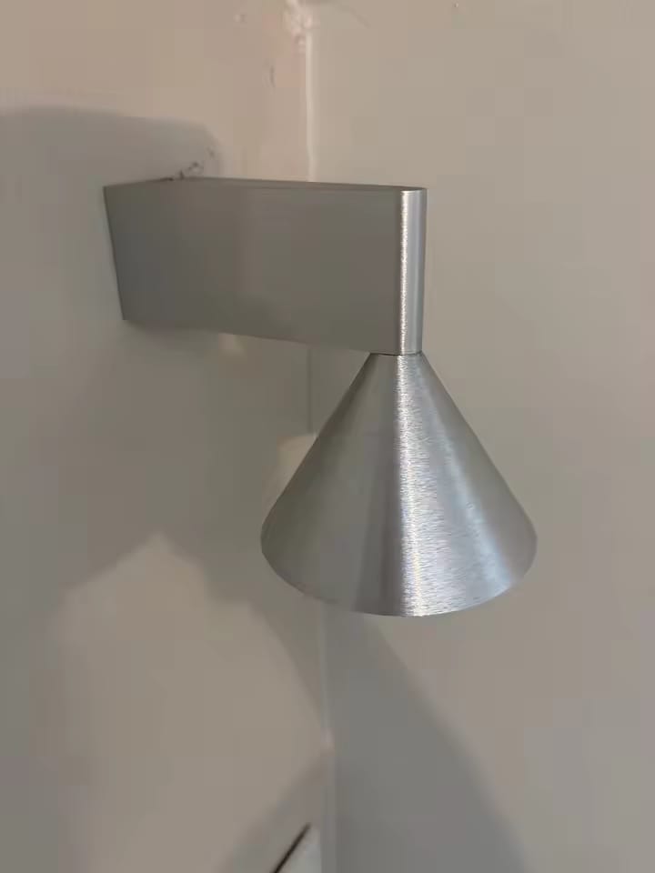 Customer photo review of Cone Wall Sconce