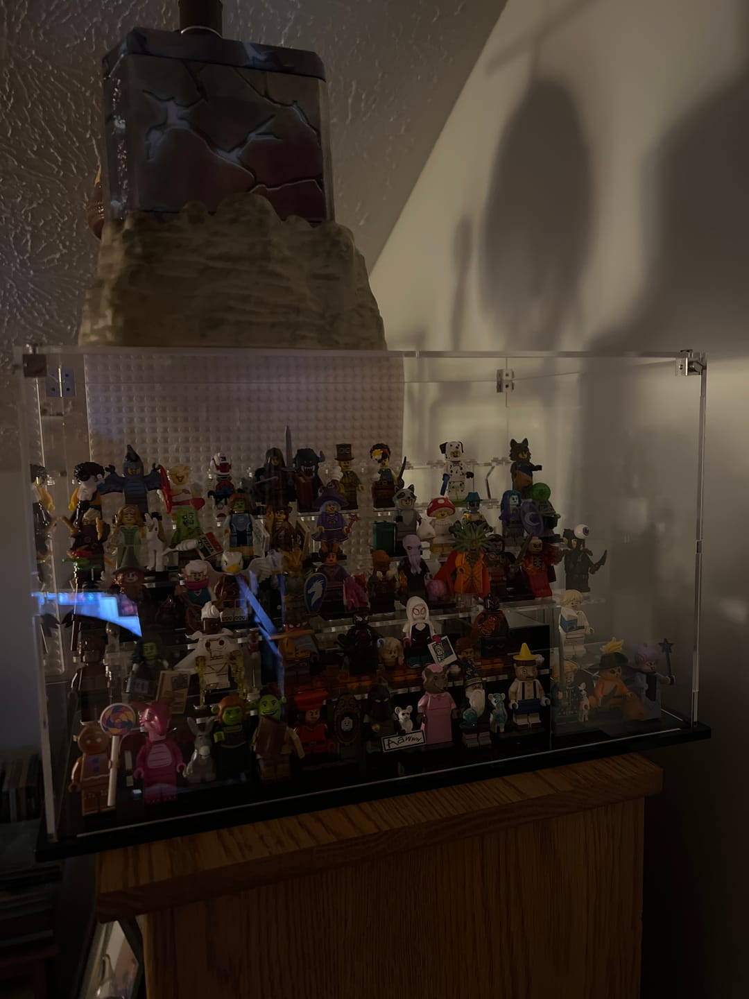 Customer photo review of Display Case for LEGO® 72 minifigures fits 1/2 IKEA Billy