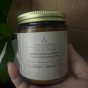 Customer photo review of Calm Vibes Magnesium & Arnica Body Butter