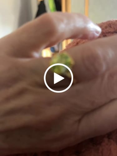 Customer video review of The Azurina Cushion Ring - 18K Gold Vermeil