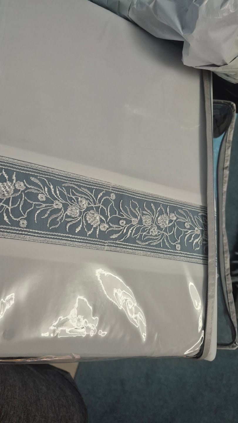 Customer photo review of Lenjerie Luxury din Bumbac Finetat Superior, cu Broderie, 4 Piese-R11185