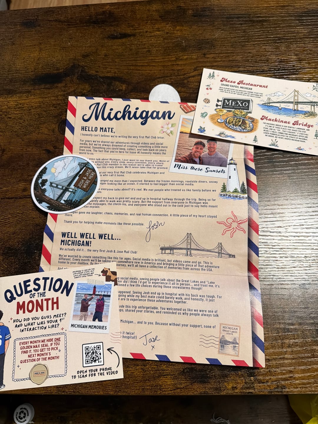Customer photo review of Josh & Jase Mail Club