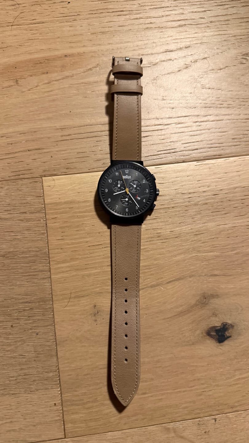 Customer photo review of Vintage Leather strap for Casio F-91W, A158 | 20-18mm