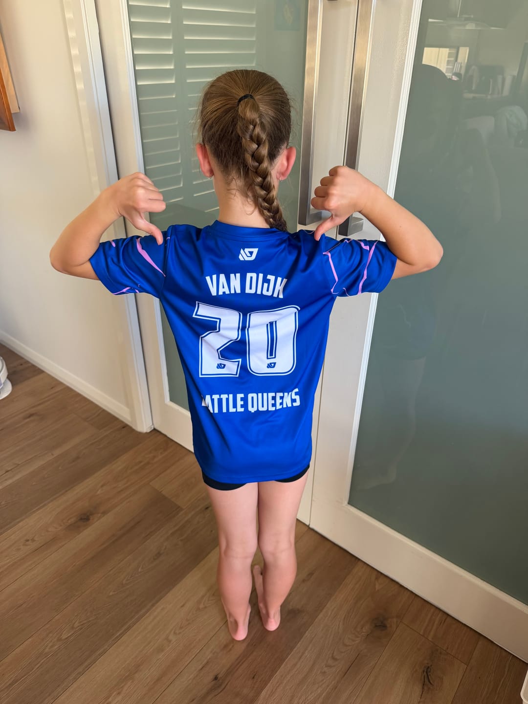 Customer photo review of Cracks Jersey - Royal Blue & Purple