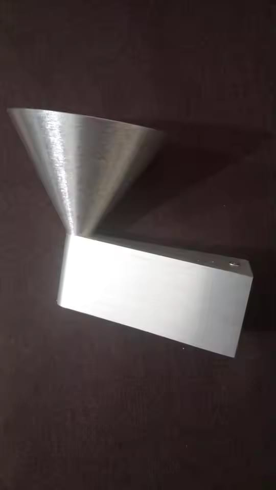Customer photo review of Cone Wall Sconce