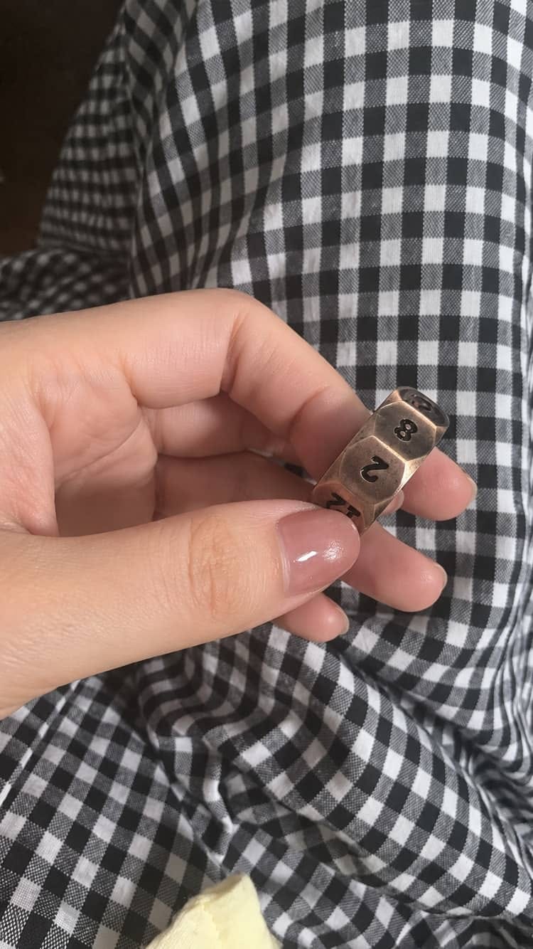 Customer photo review of D12 Magnetic Decision Ring