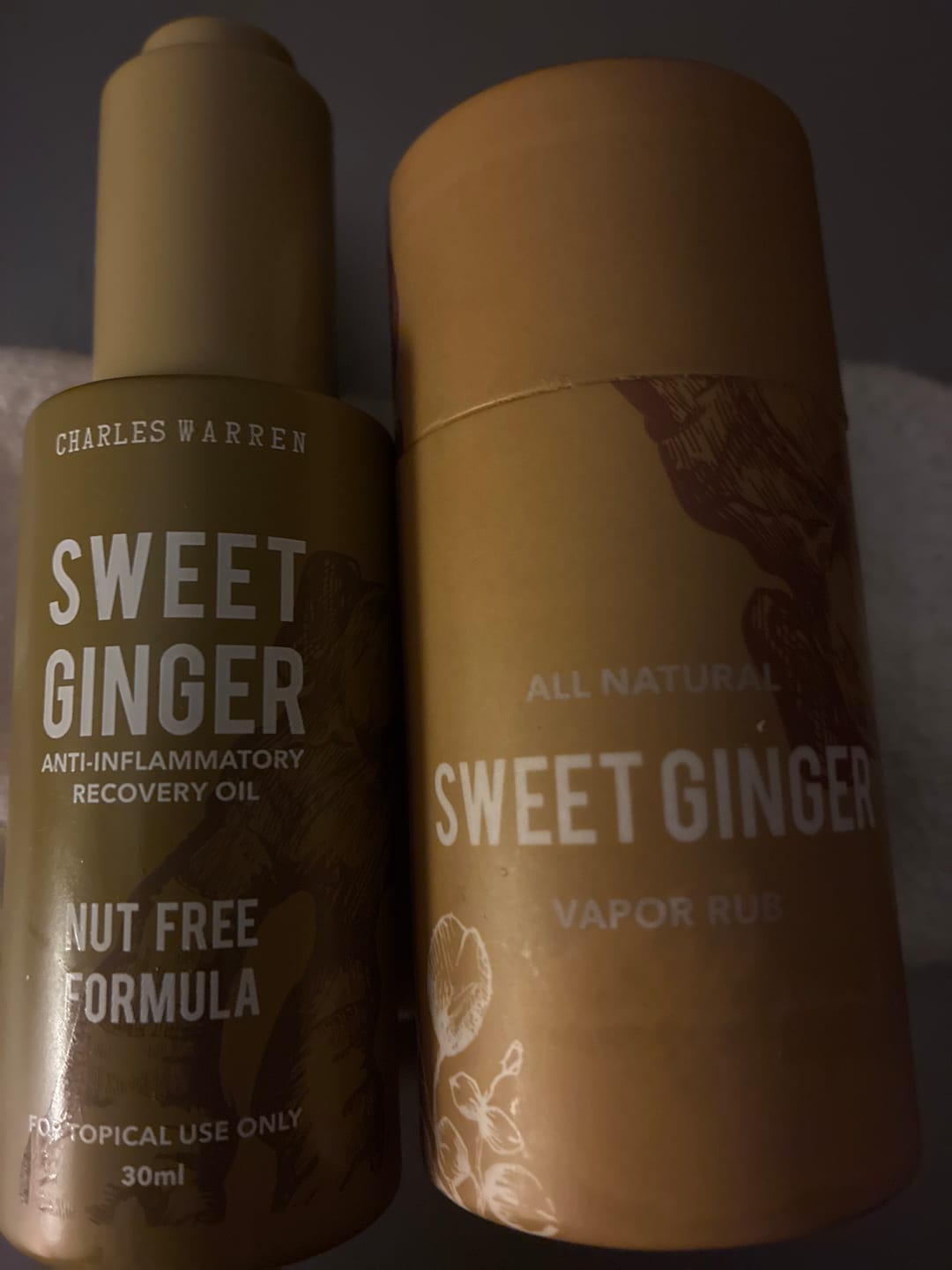 Customer photo review of [Nut-Free] Sweet Ginger Dry Oil for Sensitive Skin