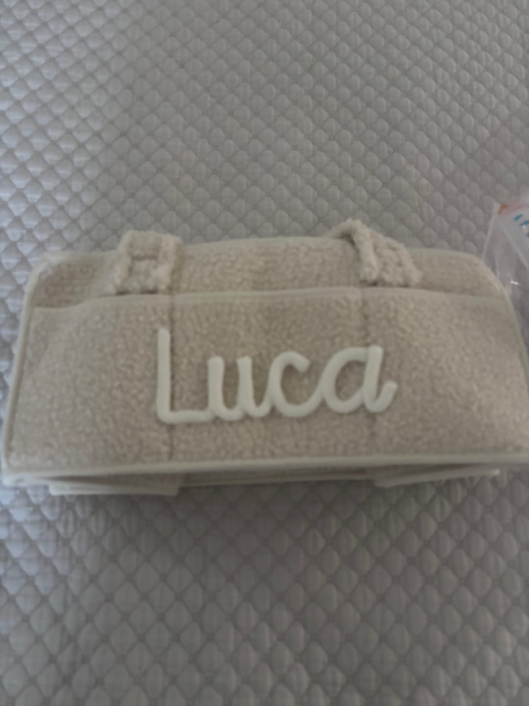 Customer photo review of K&C - Personalized Baby Storage Basket