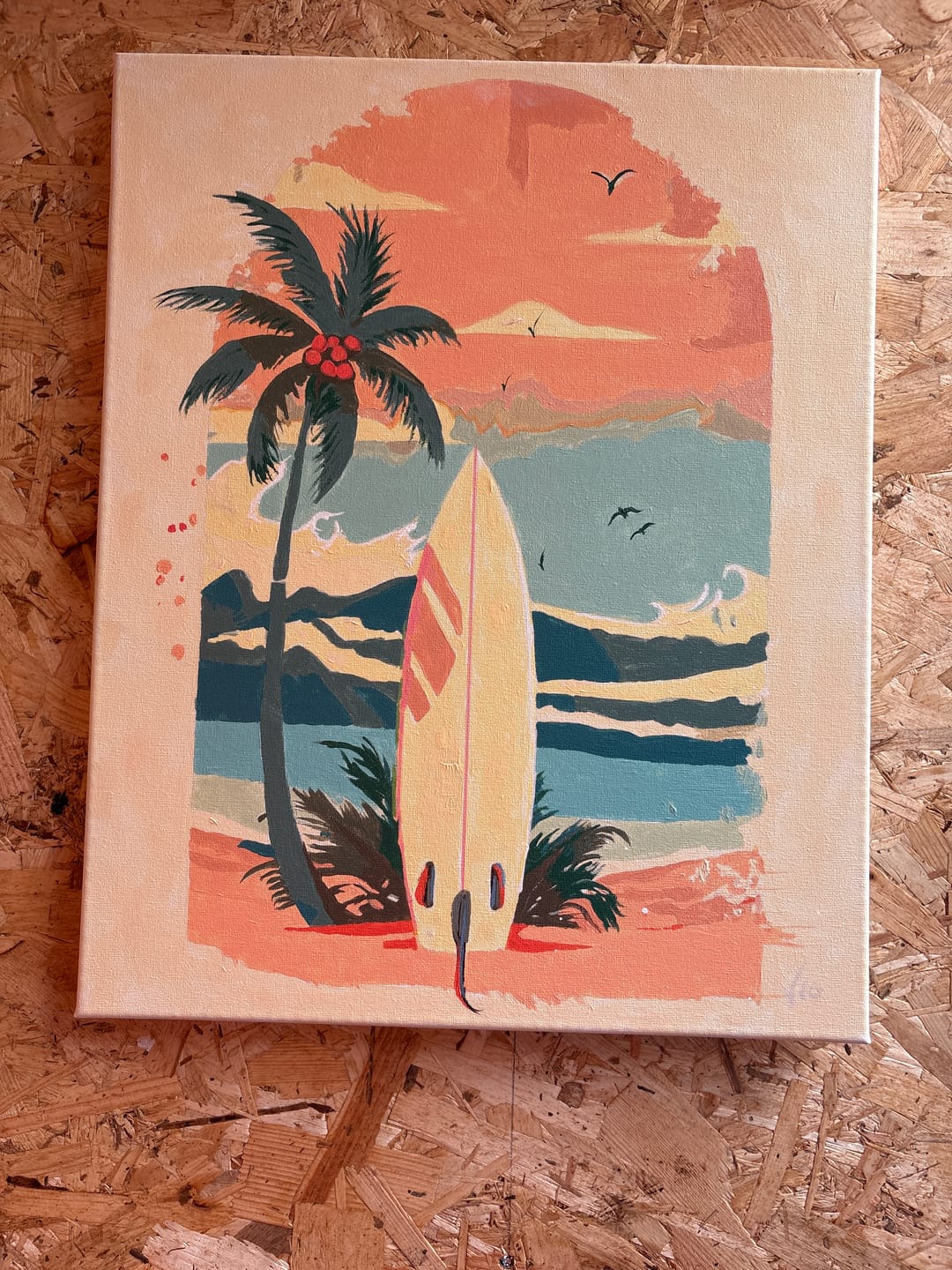 Customer photo review of Planche de surf sur la plage