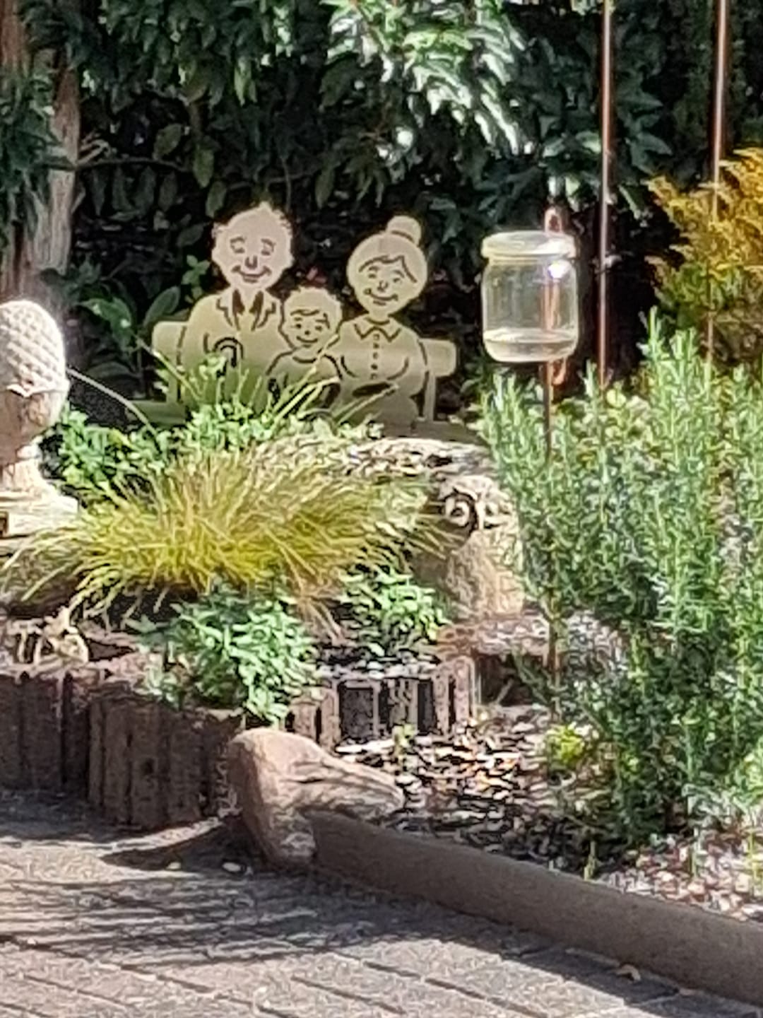 Customer photo review of Gartenstecker Oma & Opa mit Enkel