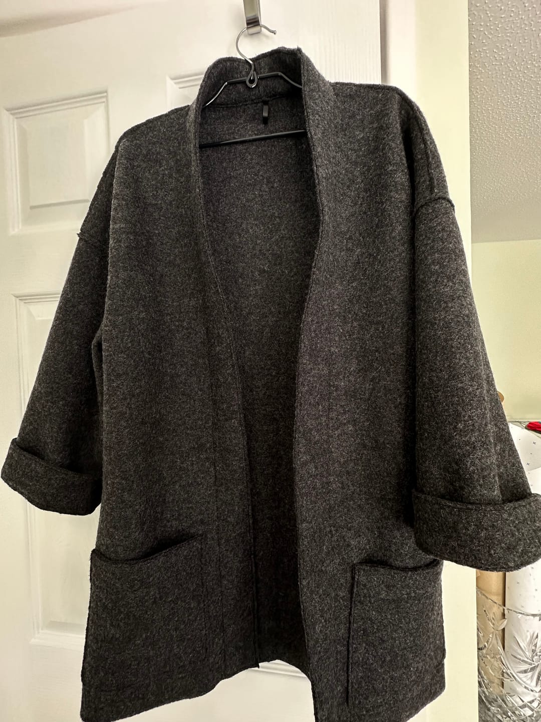 Customer photo review of Plain 100% Boiled Wool Fabric