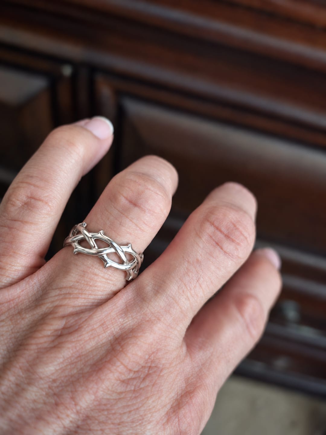 Customer photo review of Crown Of Thorns Ring