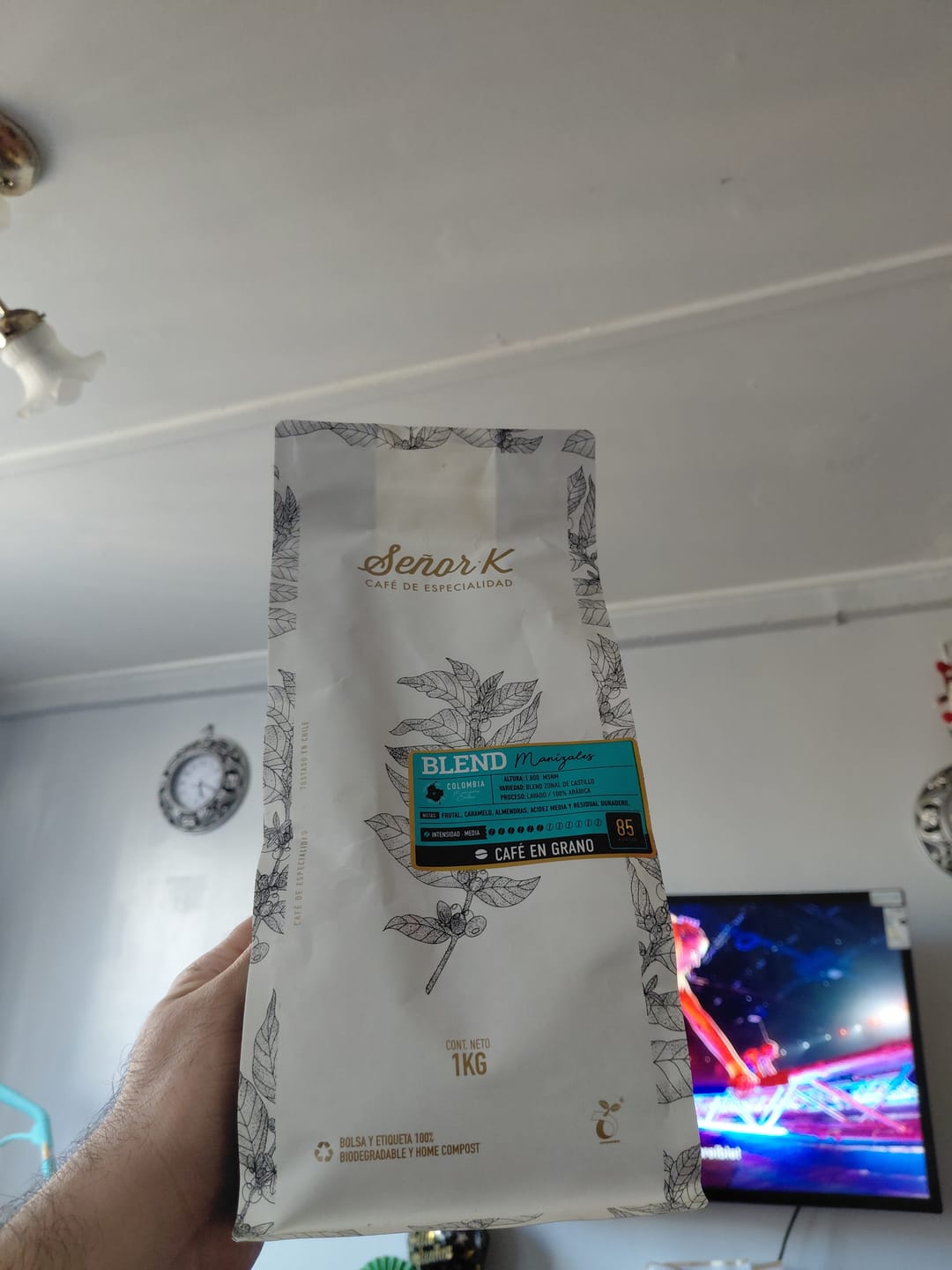 Customer photo review of Colombia | Blend Manizales Bolsa 1KG |GRANO ENTERO