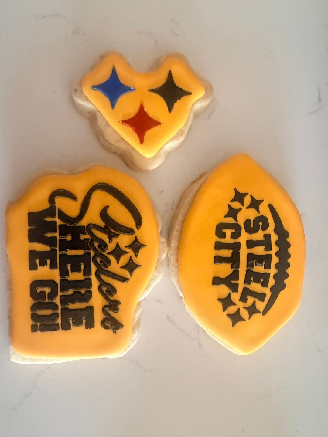 Customer photo review of Steel City Cookie Stencil Set
