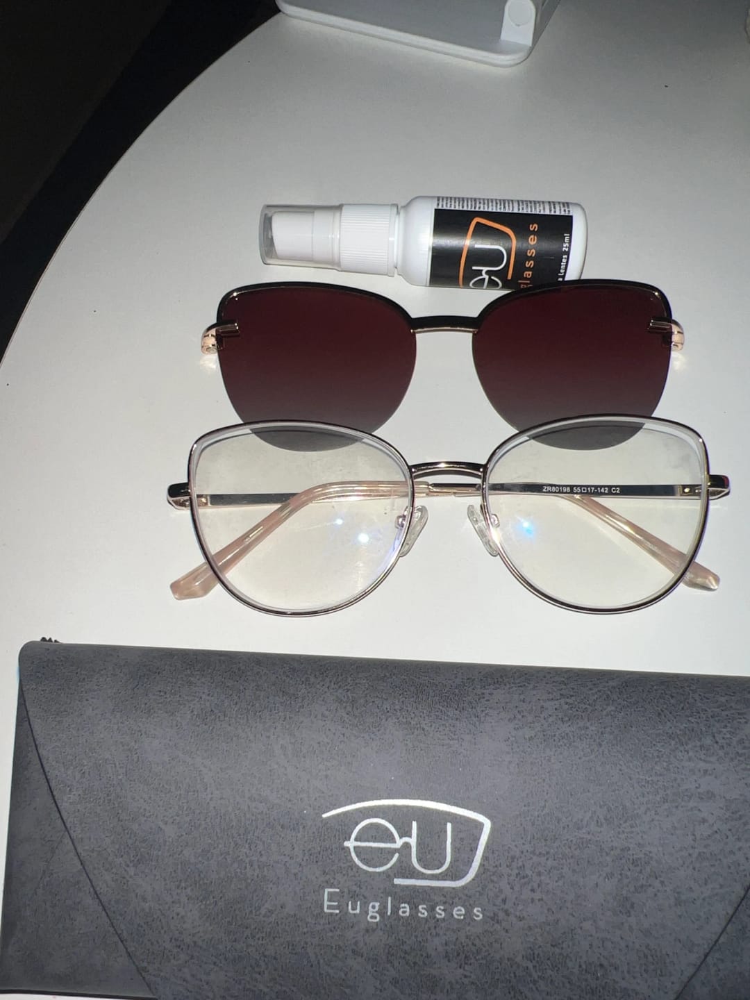 Customer photo review of Óculos Clipon Linacli (1 Lente)