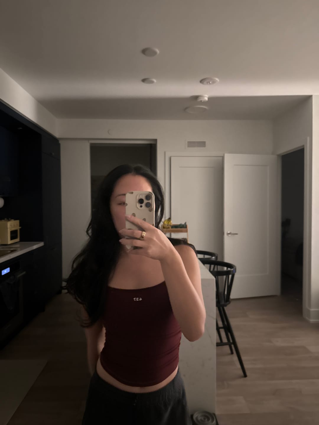 Customer photo review of The Sculpt Tank Black Cherry