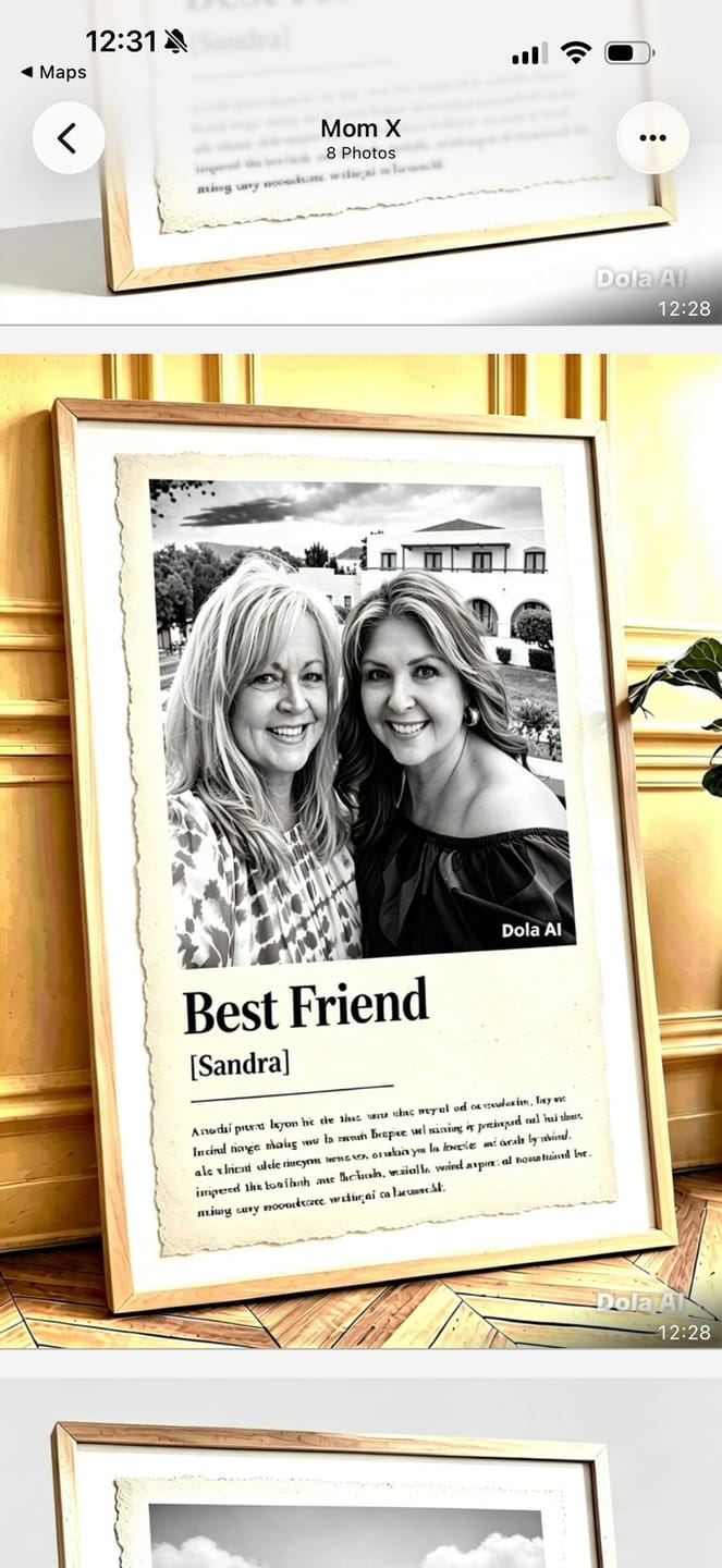 Customer photo review of Personalised Friendship Definition Photo Print