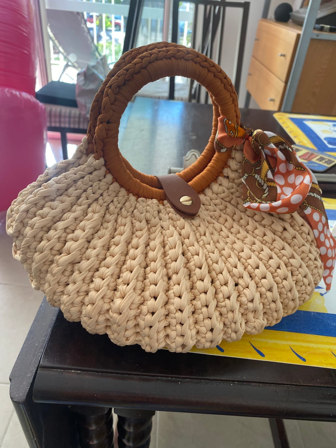 Customer photo review of CrochetPark™ Shell crochet Handbag DIY Kit