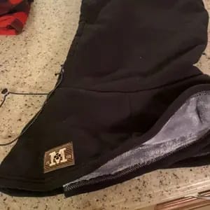 Customer photo review of VarmeHuva™ – 3-i-1 beskyttelse mot kulde & vind
