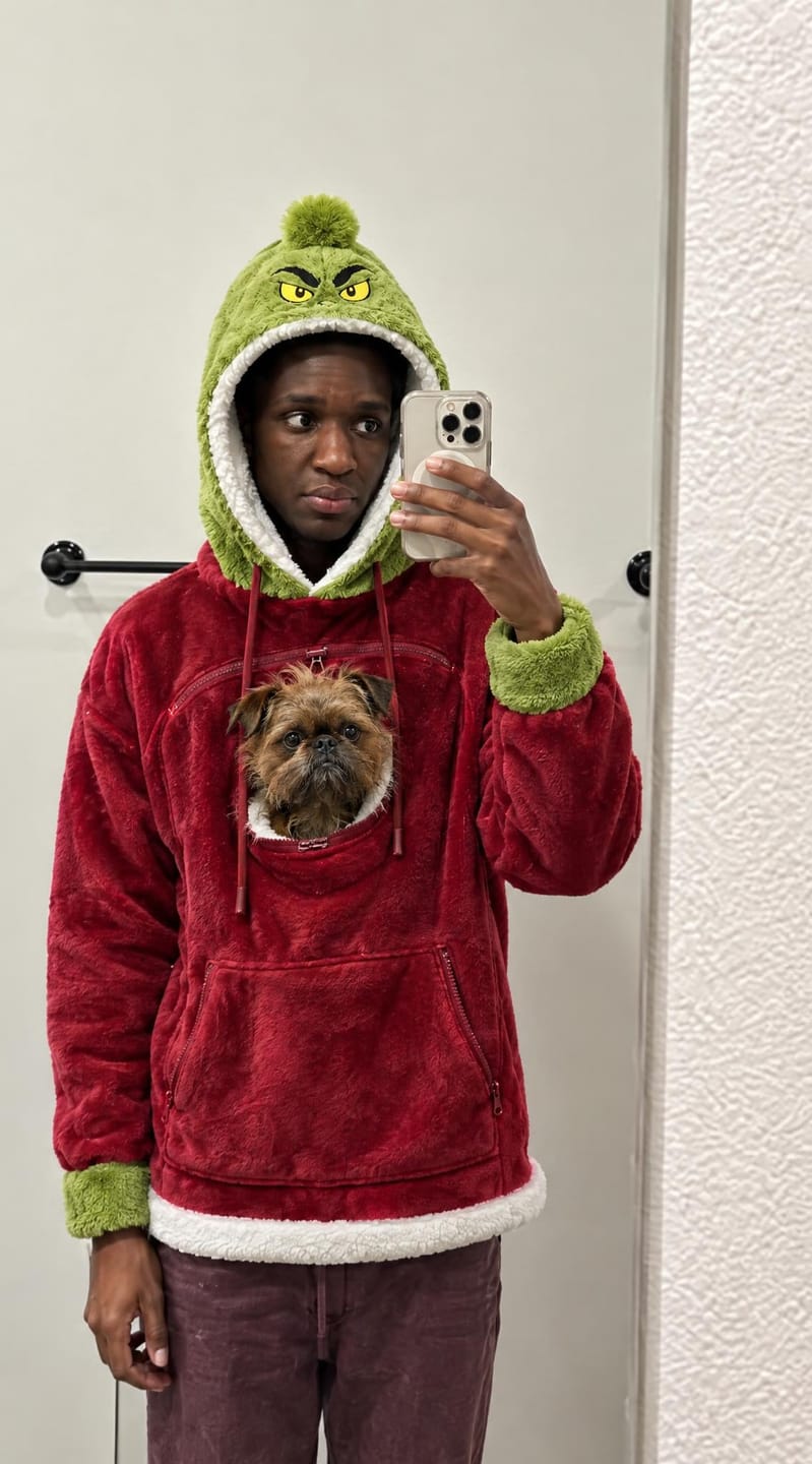 Customer photo review of GrumpNest™ CuddleCarry Hoodie