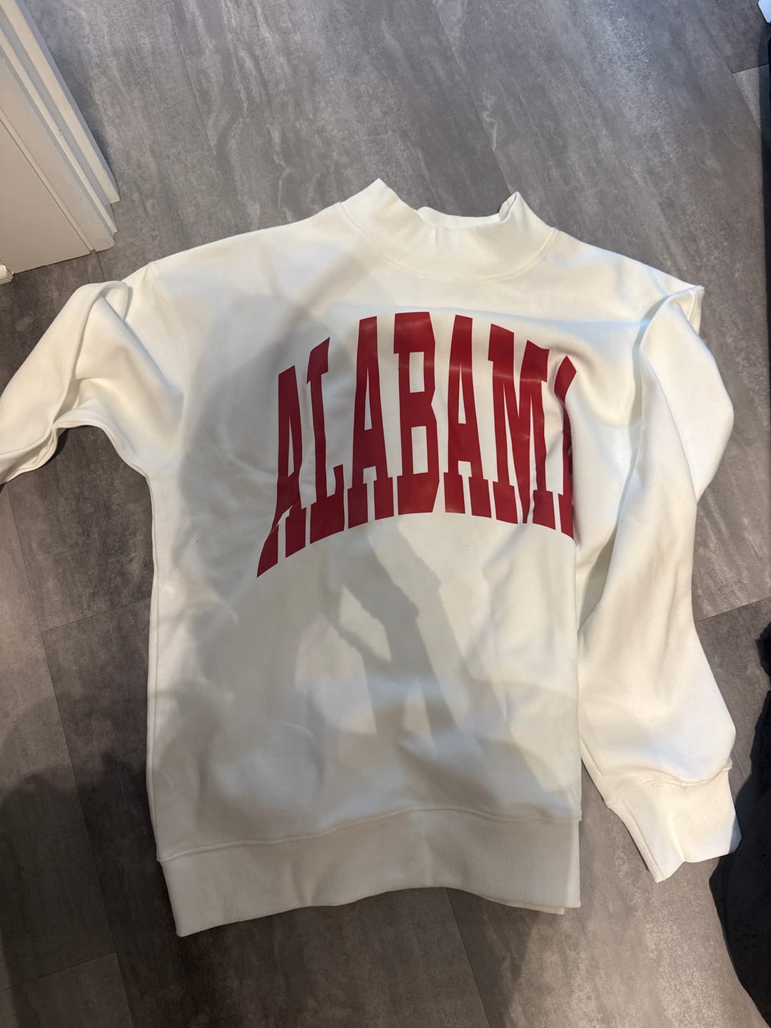 Customer photo review of Custom College Print Team Name Stand-up Collar Polka Dot Sweatshirt | Sports Gifts | Game Day Wear