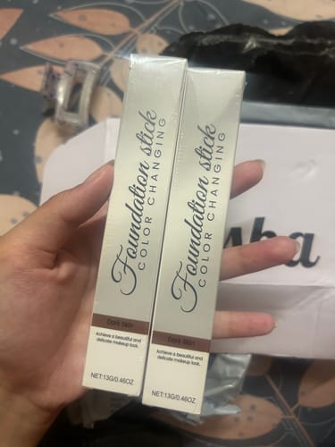 Customer photo review of Color Changing Foundation Stick