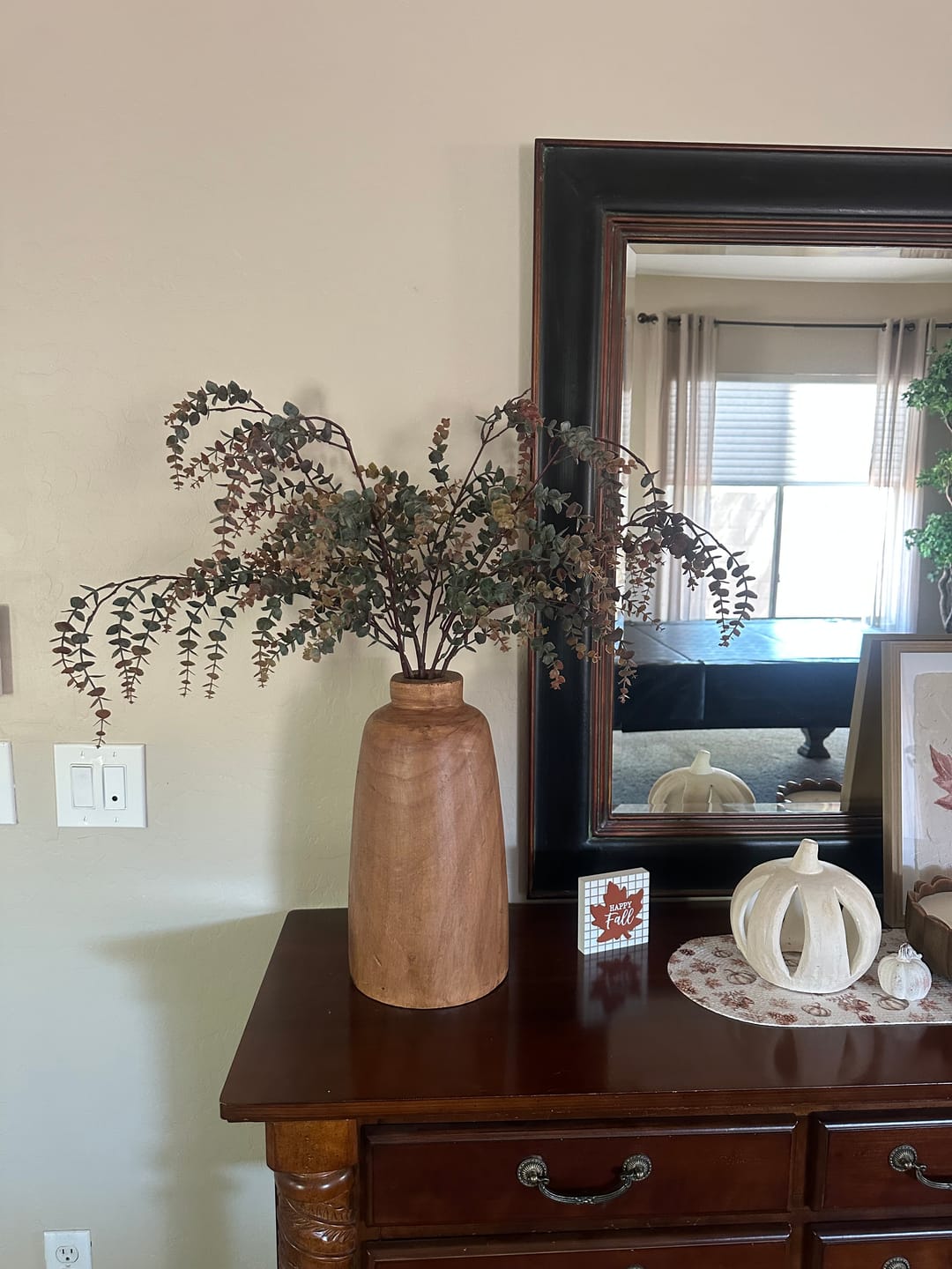 Customer photo review of Autumn Variegated Eucalyptus Branch